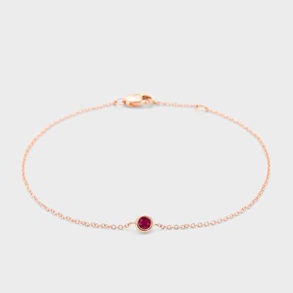 Gemstone Petite Bezel Bracelet