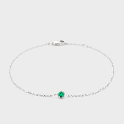 Gemstone Petite Bezel Bracelet