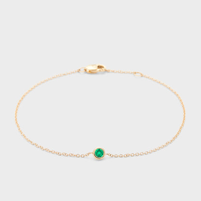 Gemstone Petite Bezel Bracelet