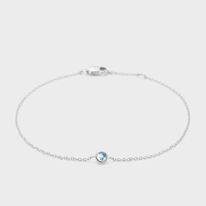 Gemstone Petite Bezel Bracelet