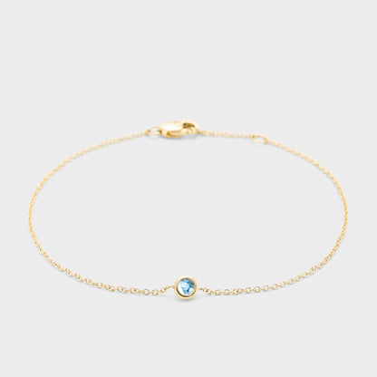 Gemstone Petite Bezel Bracelet