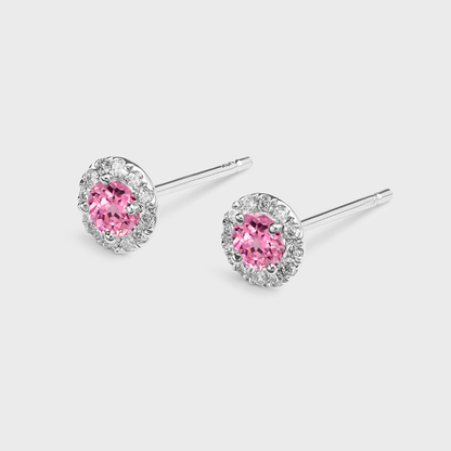 Gemstone Halo Studs