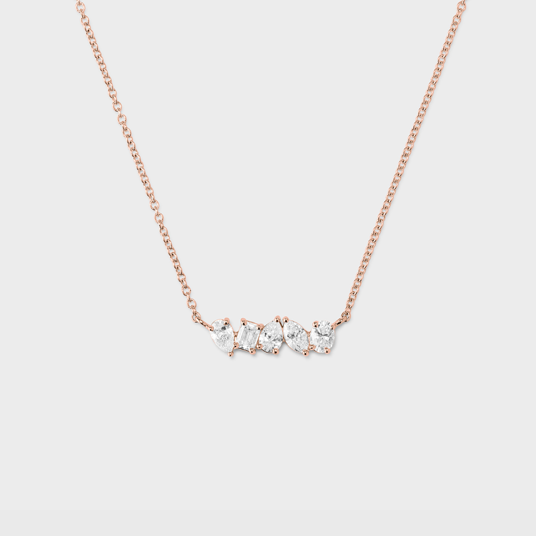 Mixed Fancy Shaped Diamond Necklace