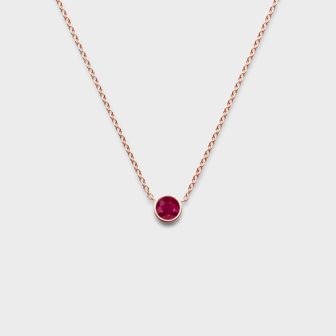 Gemstone Classic Bezel Pendant