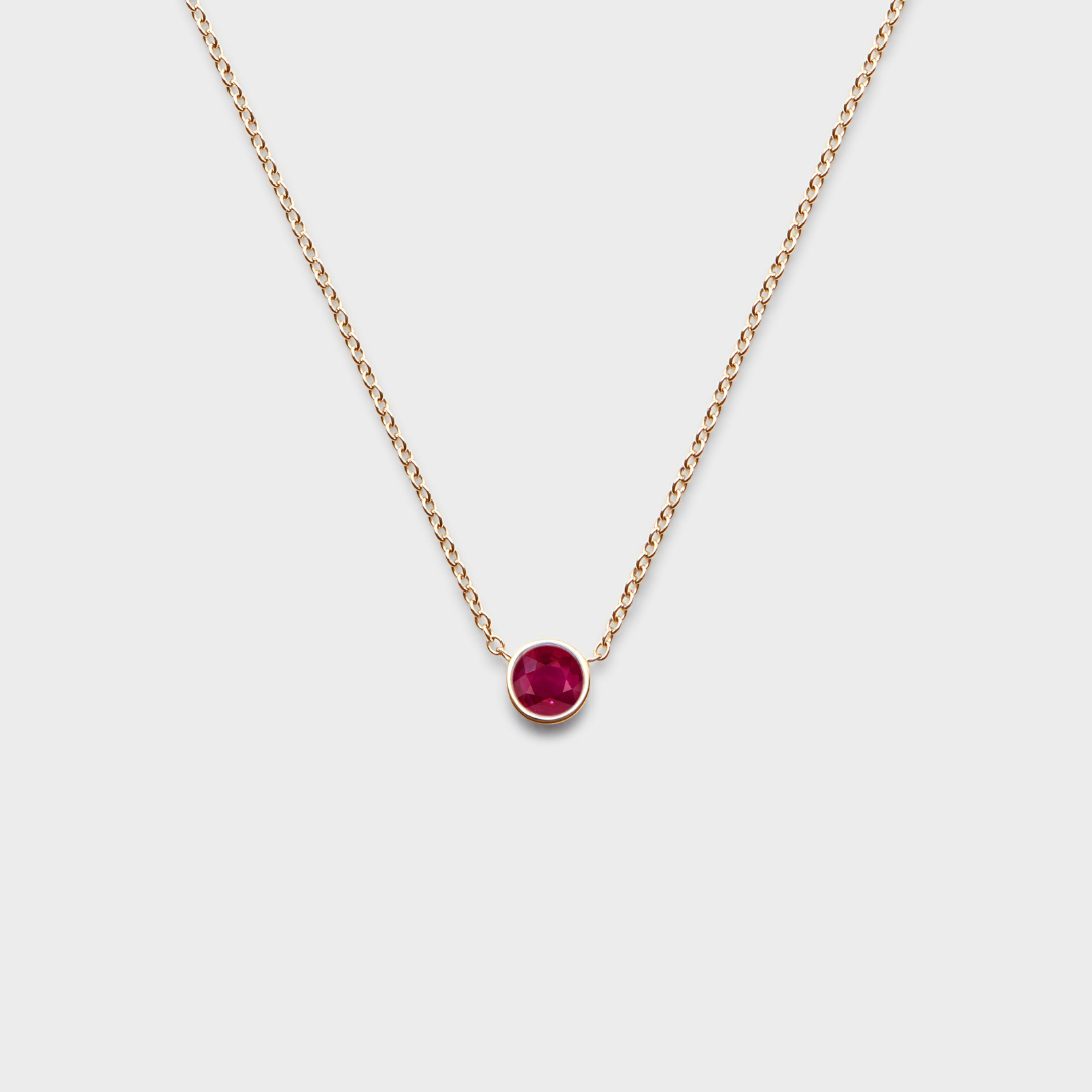 Gemstone Classic Bezel Pendant