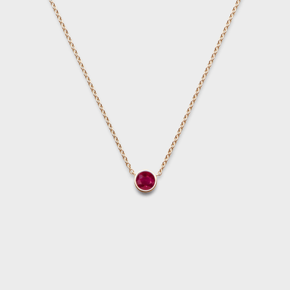 Gemstone Classic Bezel Pendant