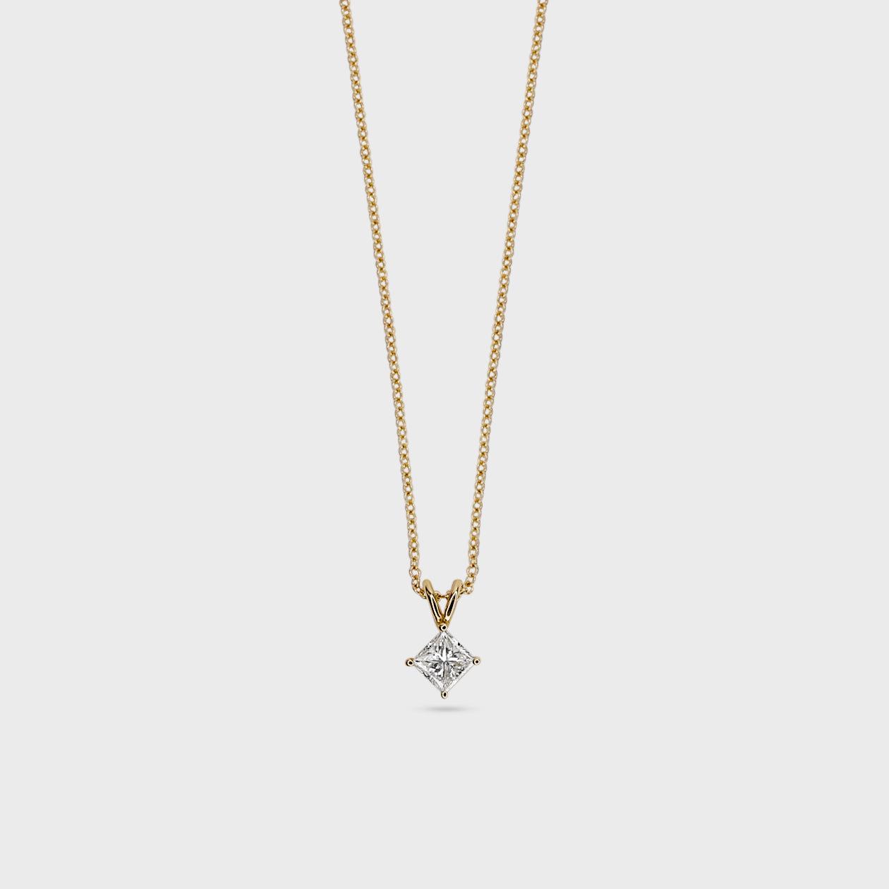 Princess Cut Diamond Pendant