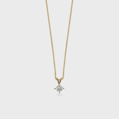 Princess Cut Diamond Pendant