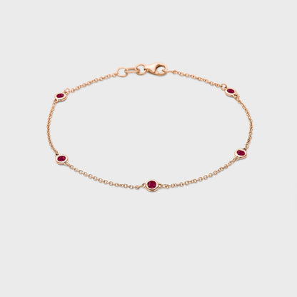 Gemstone Station Bracelet