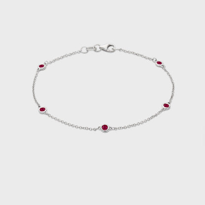 Gemstone Station Bracelet