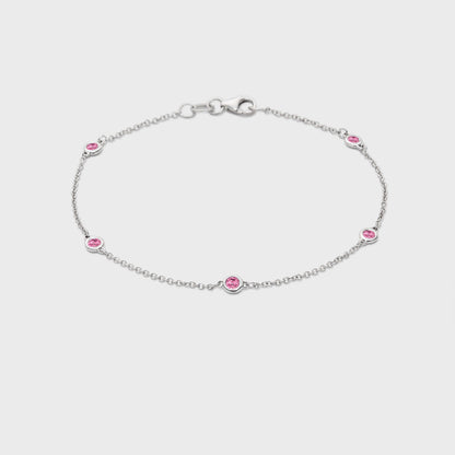 Gemstone Station Bracelet