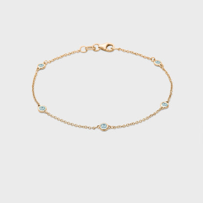 Gemstone Station Bracelet