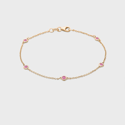 Gemstone Station Bracelet