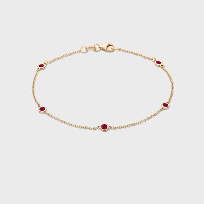 Gemstone Station Bracelet