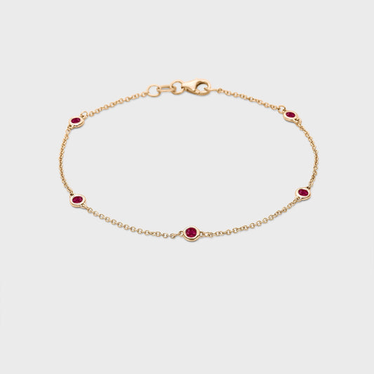 Gemstone Station Bracelet