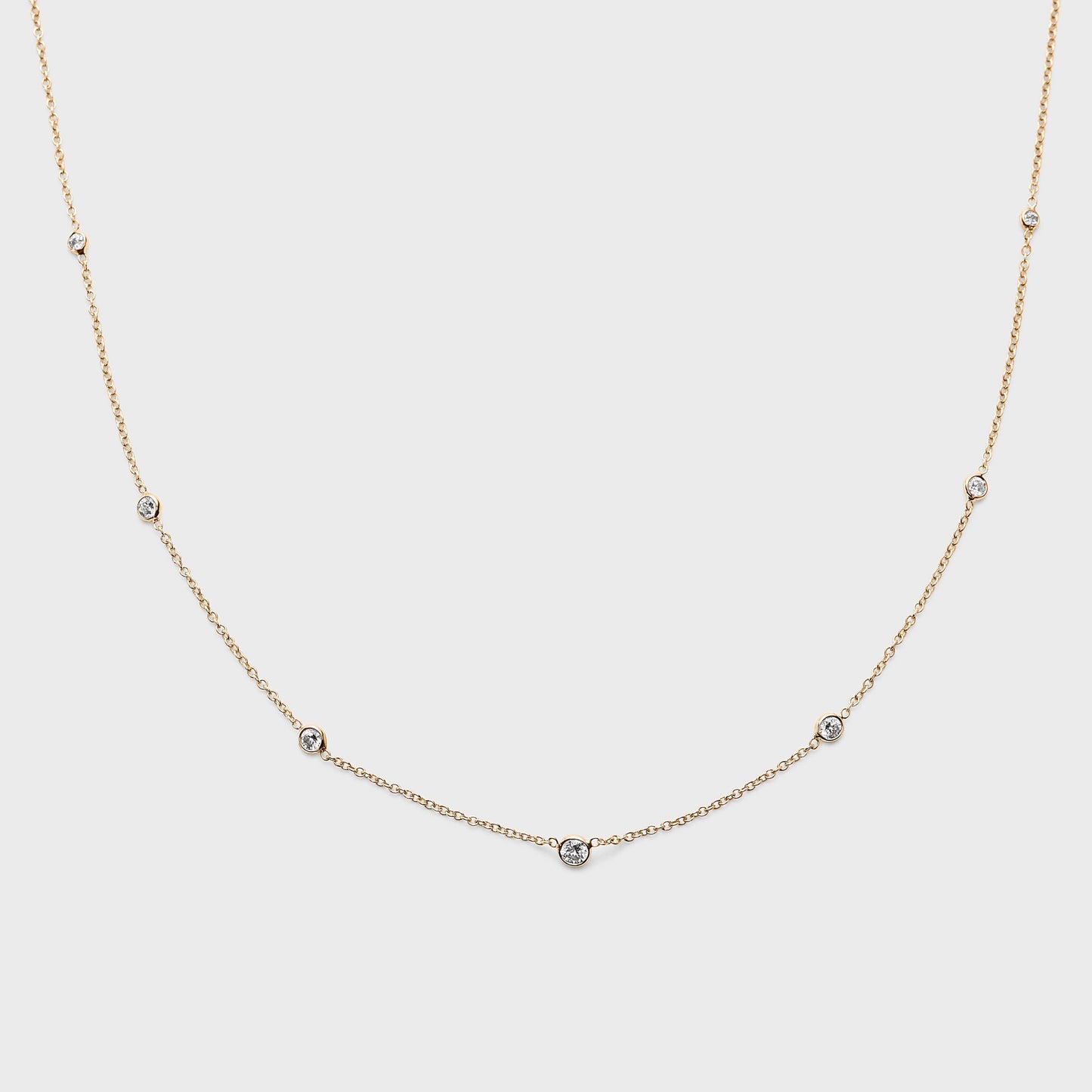 Diamond Station Necklace