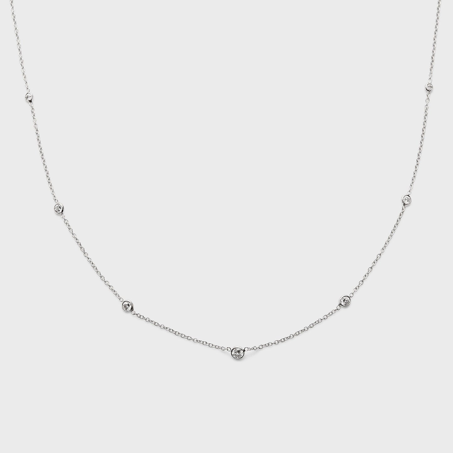 Diamond Station Necklace