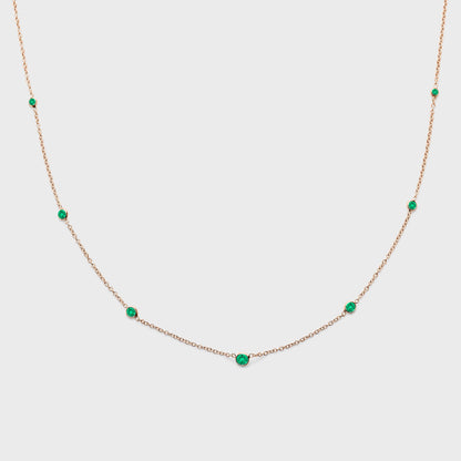 Gemstone Station Necklace