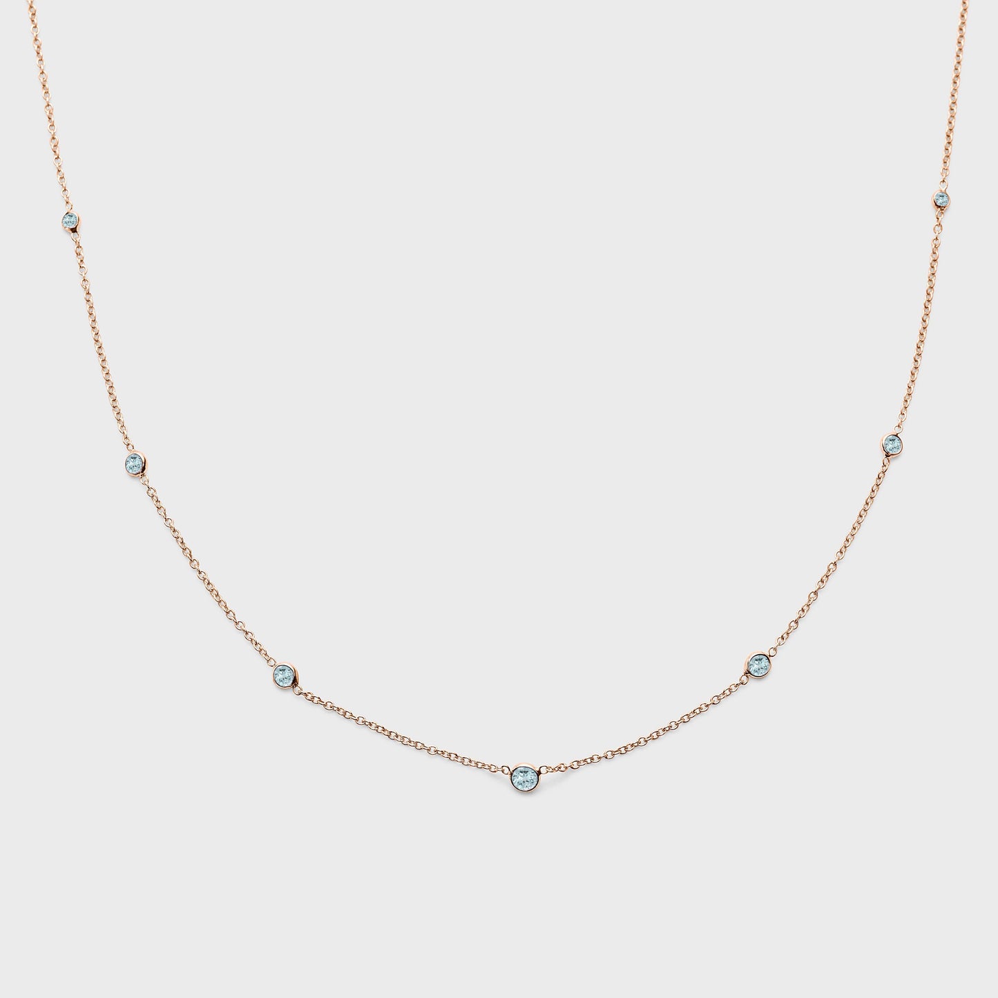Gemstone Station Necklace