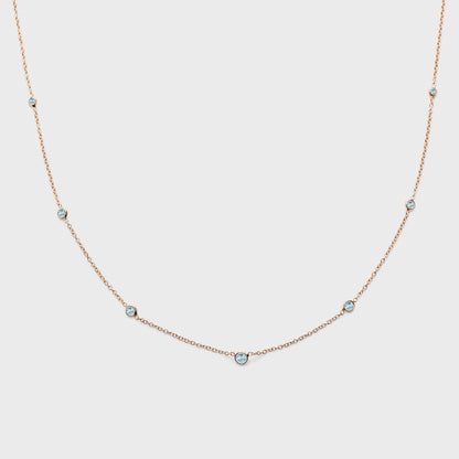 Gemstone Station Necklace