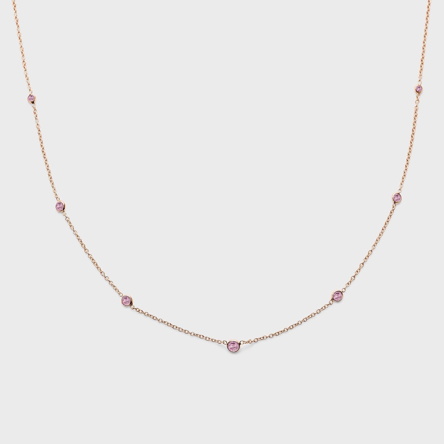 Gemstone Station Necklace