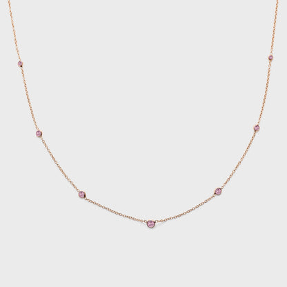 Gemstone Station Necklace