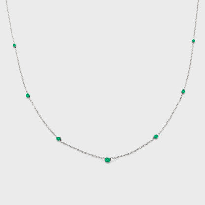 Gemstone Station Necklace