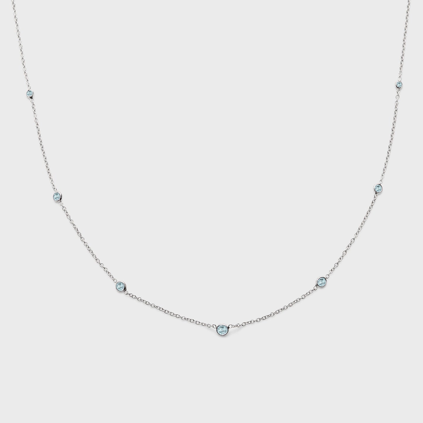 Gemstone Station Necklace