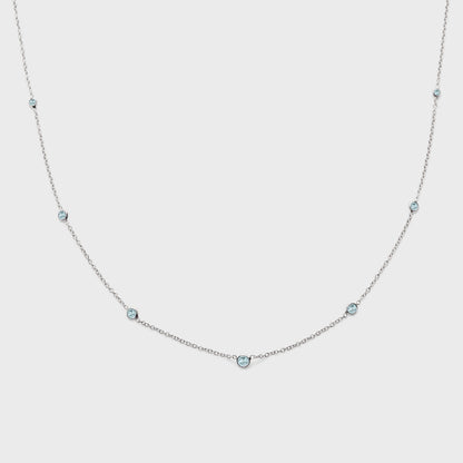 Gemstone Station Necklace