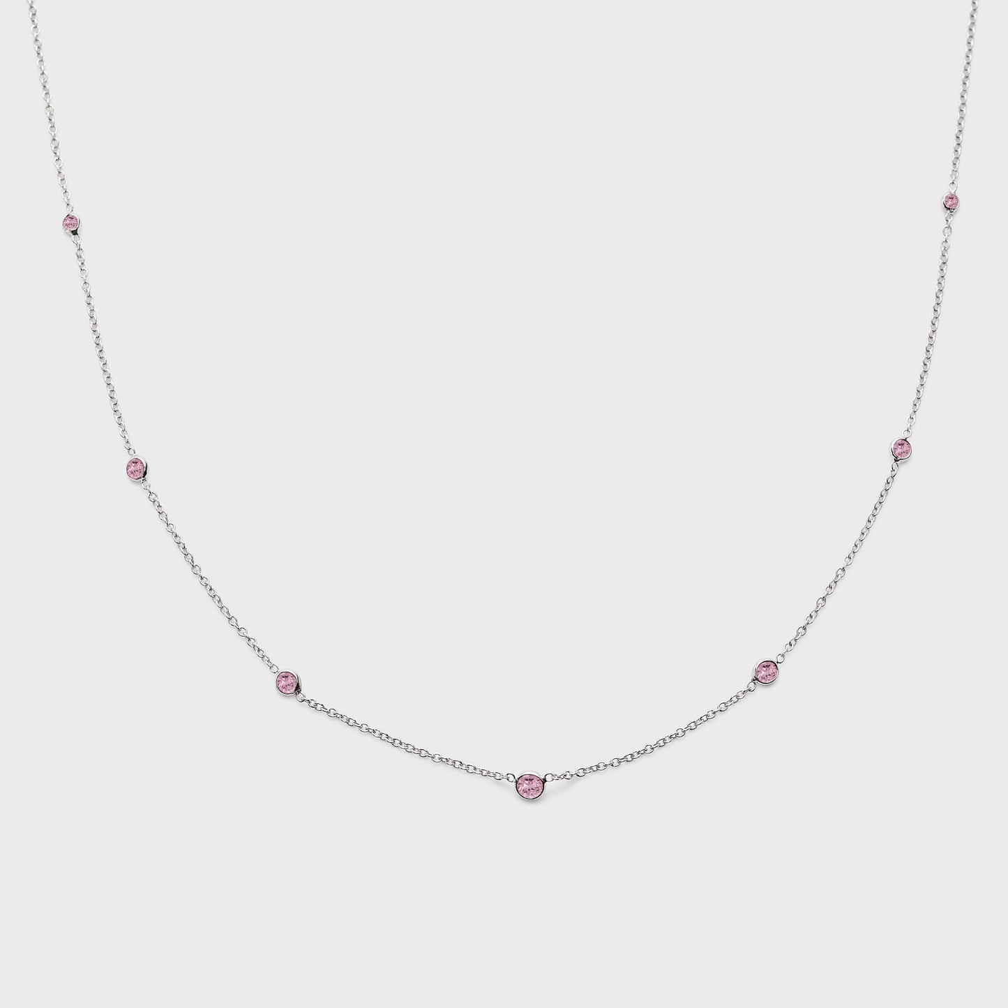 Gemstone Station Necklace