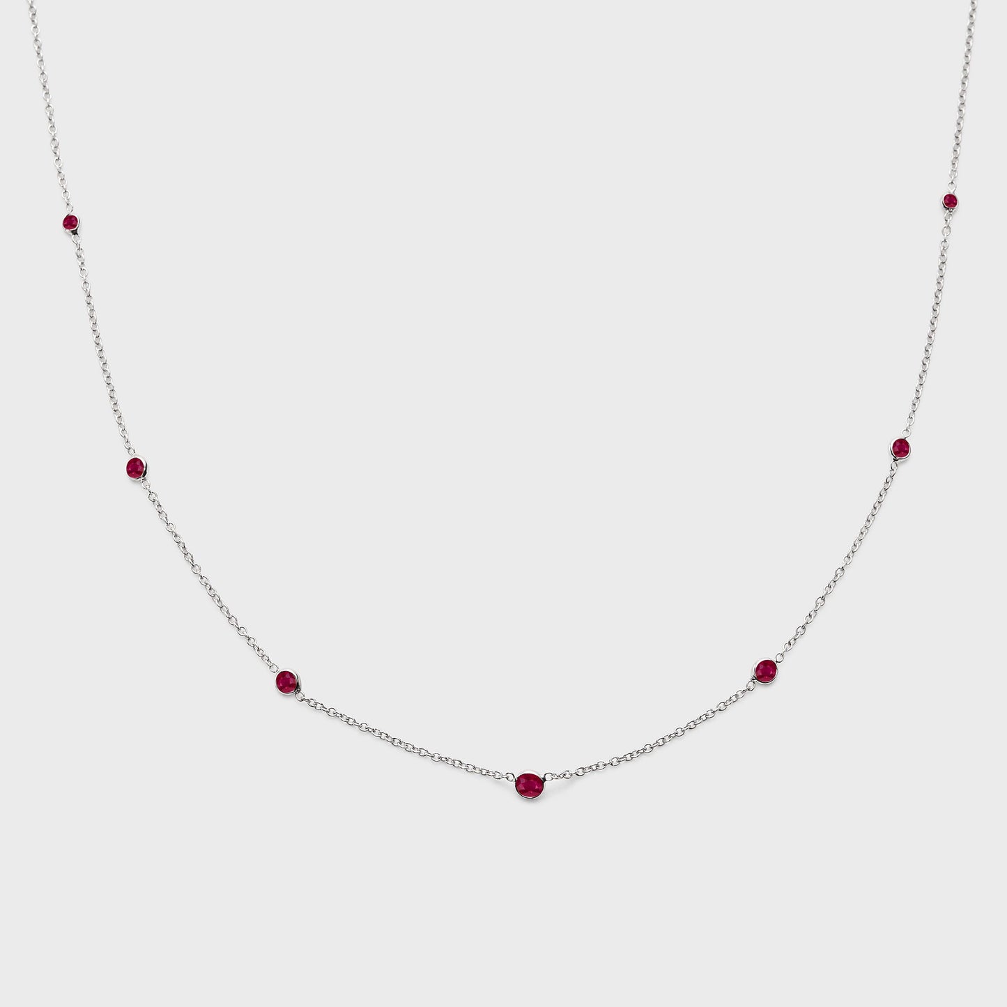 Gemstone Station Necklace