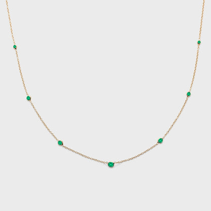 Gemstone Station Necklace