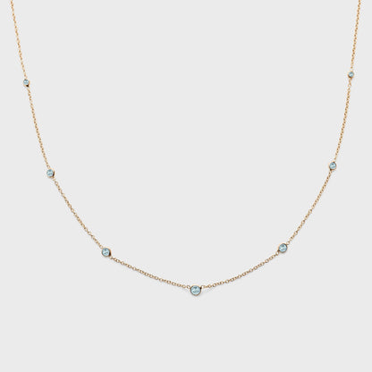 Gemstone Station Necklace