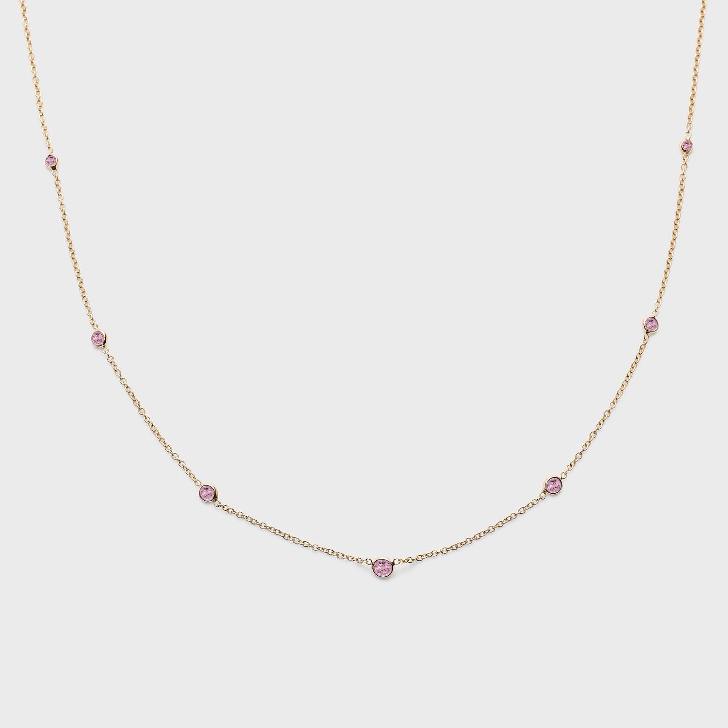 Gemstone Station Necklace