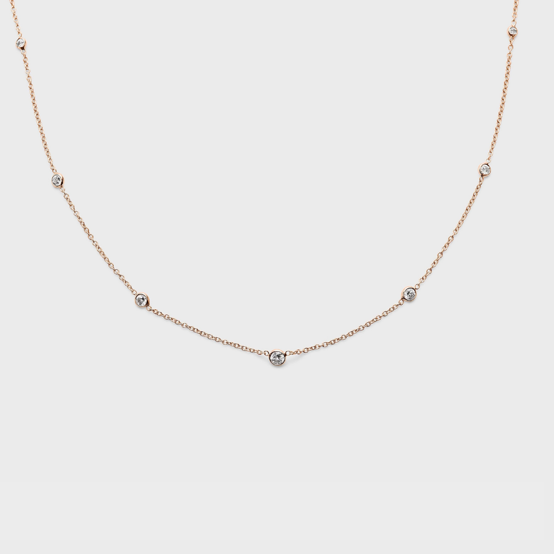 Diamond Station Necklace
