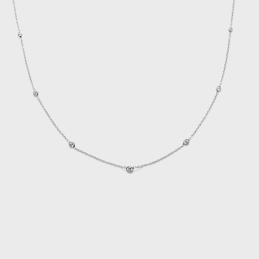 Diamond Station Necklace