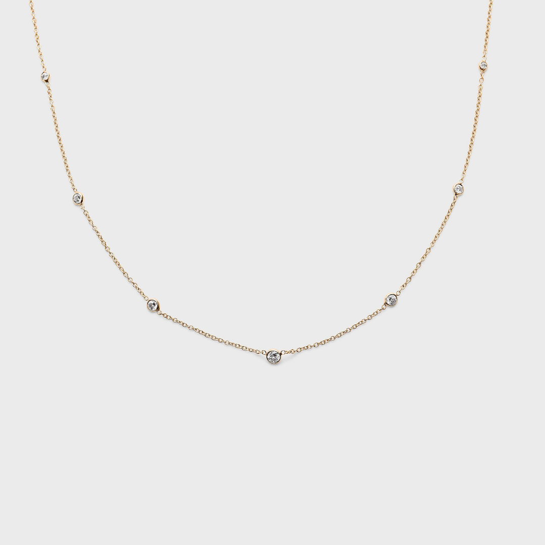 Diamond Station Necklace
