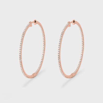 Super Skinny Pave Hoops