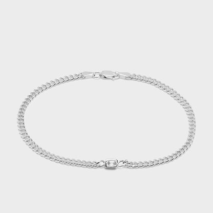Emerald Cut Chelsea Chain Bracelet