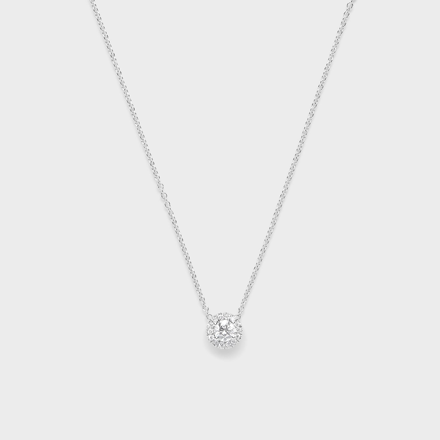 Diamond Halo Pendant