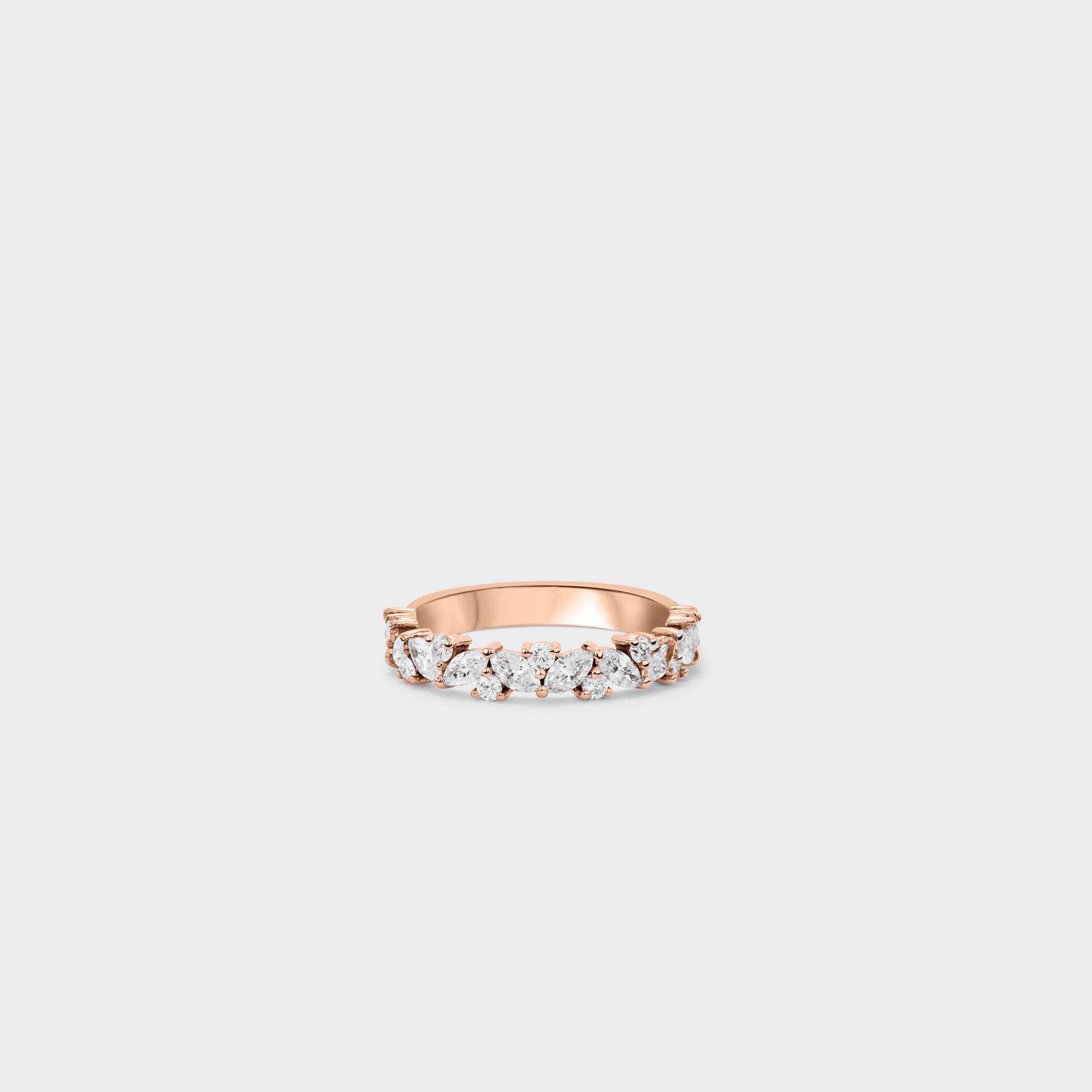 4mm | Half band | 14k rose , 4mm | Half band | 18k rose