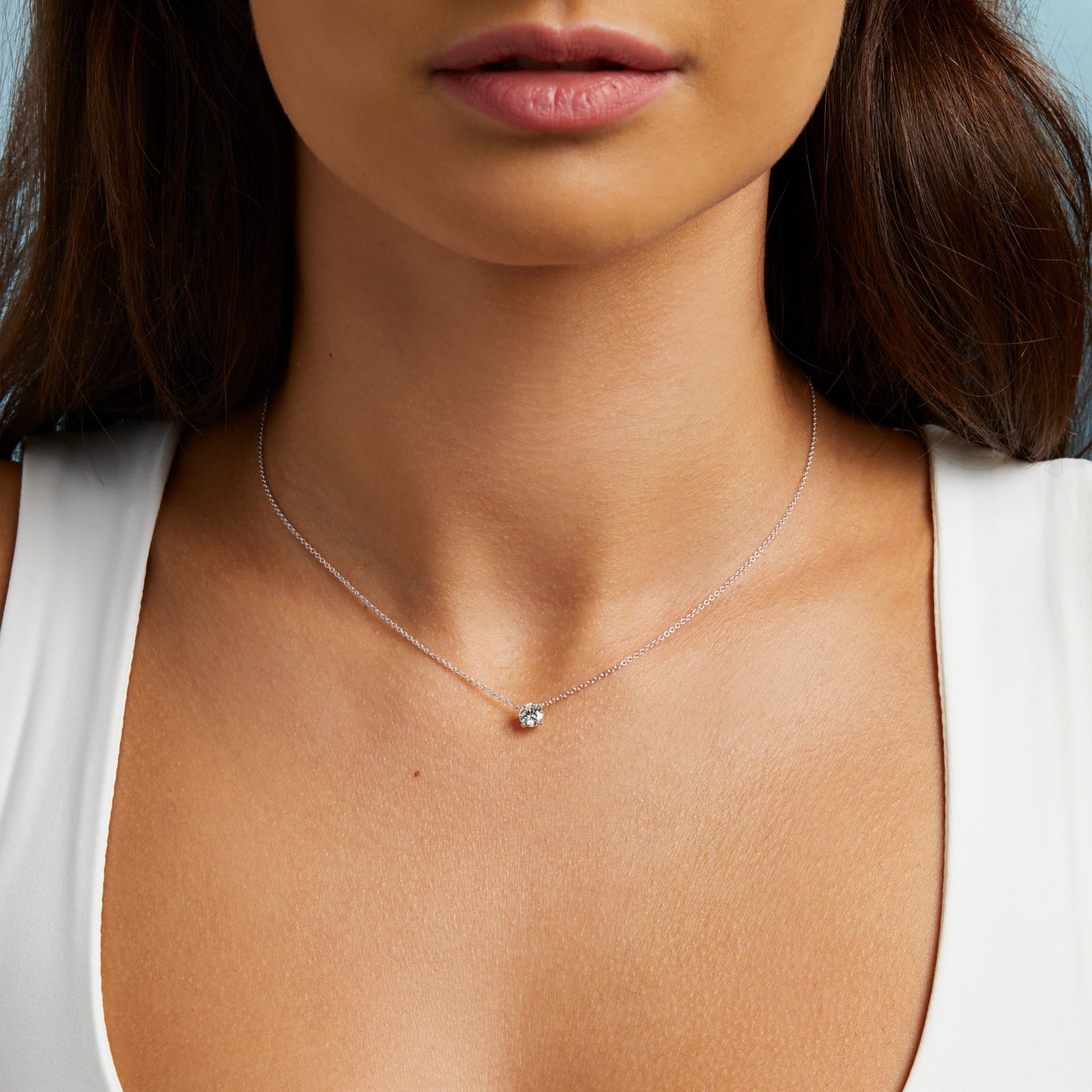 Classic Round Diamond Pendant