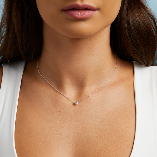 Classic Round Diamond Pendant