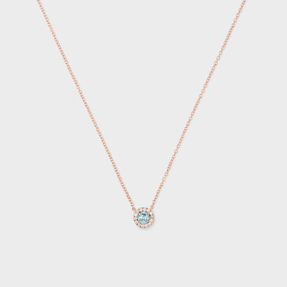 Gemstone Halo Pendant