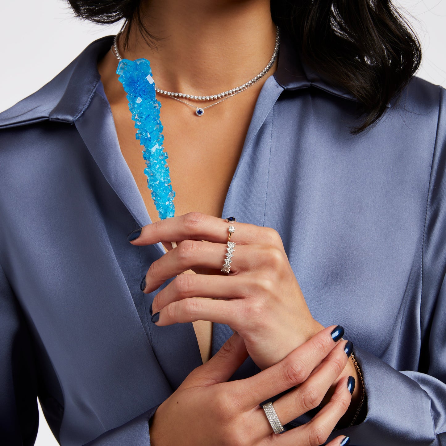 Gemstone Halo Pendant