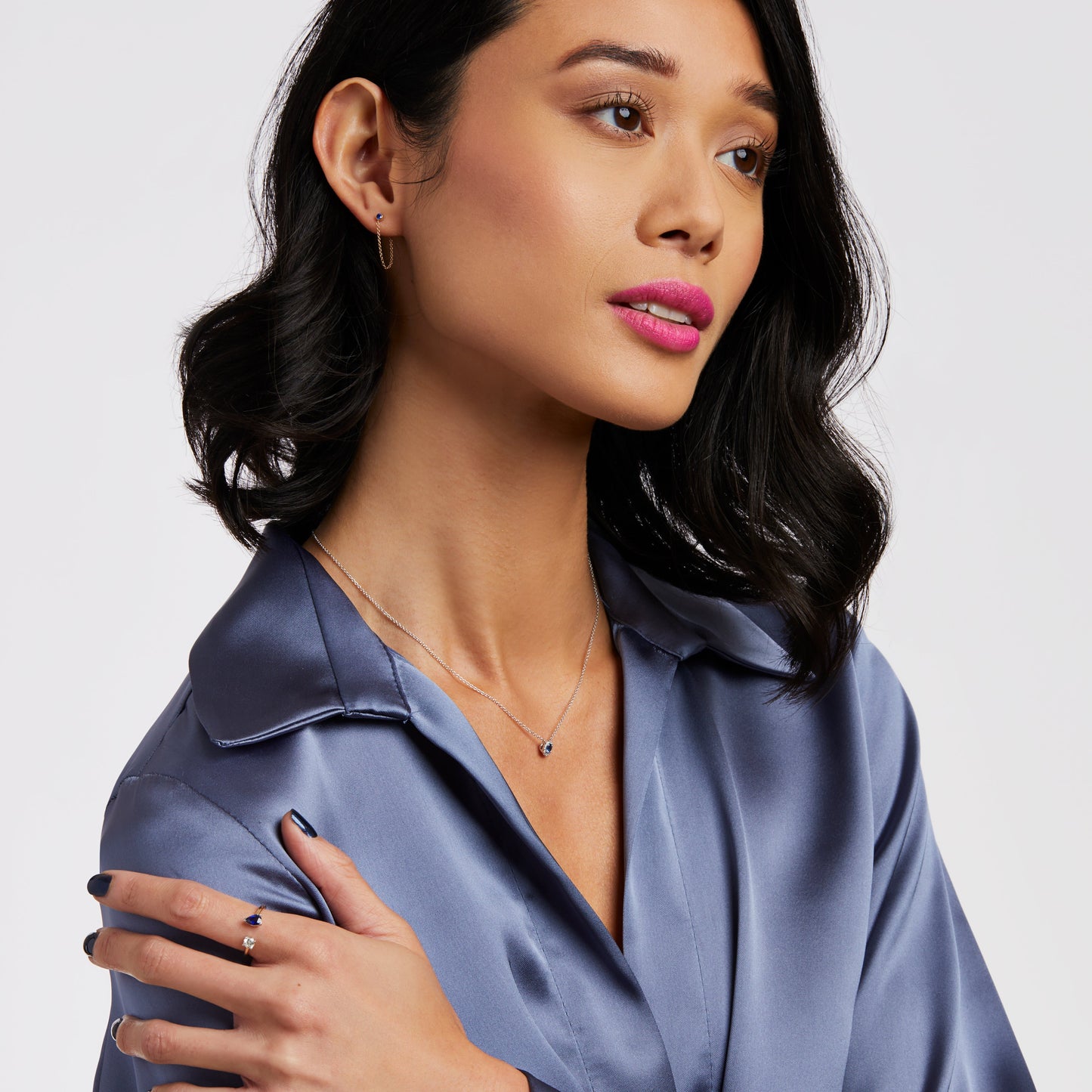 Gemstone Halo Pendant