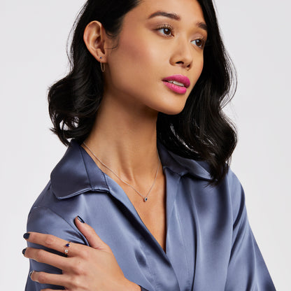 Gemstone Halo Pendant