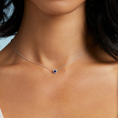 Gemstone Halo Pendant