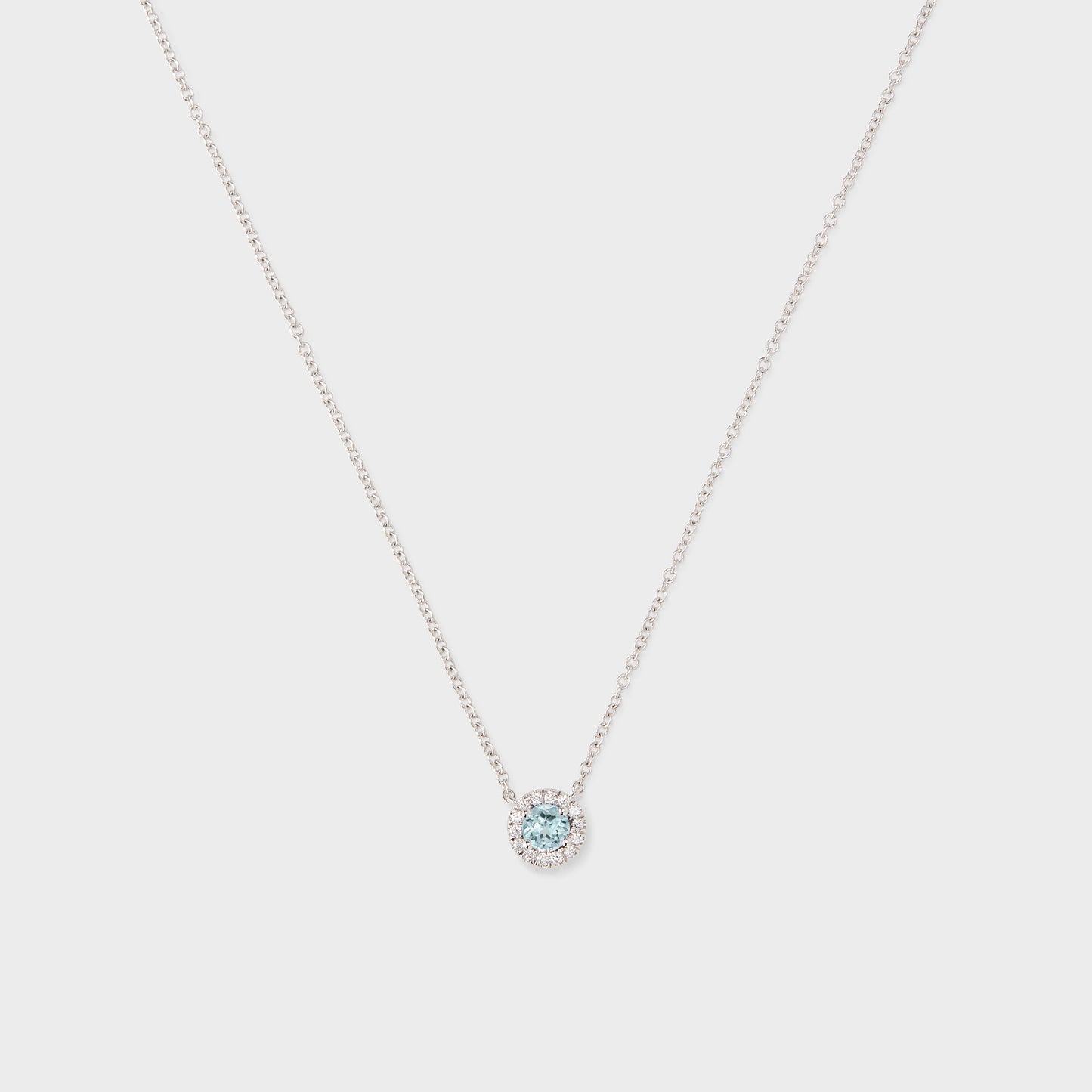 Gemstone Halo Pendant