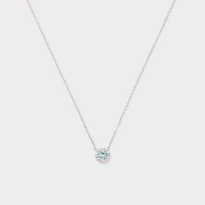 Gemstone Halo Pendant
